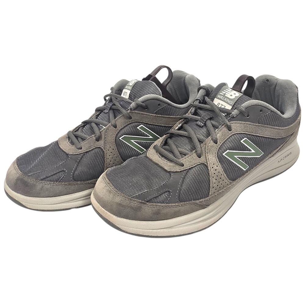 New Balance 877 Mens Size 11.5 Abzorb Walking Gray Casual Shoes Suede Sneakers